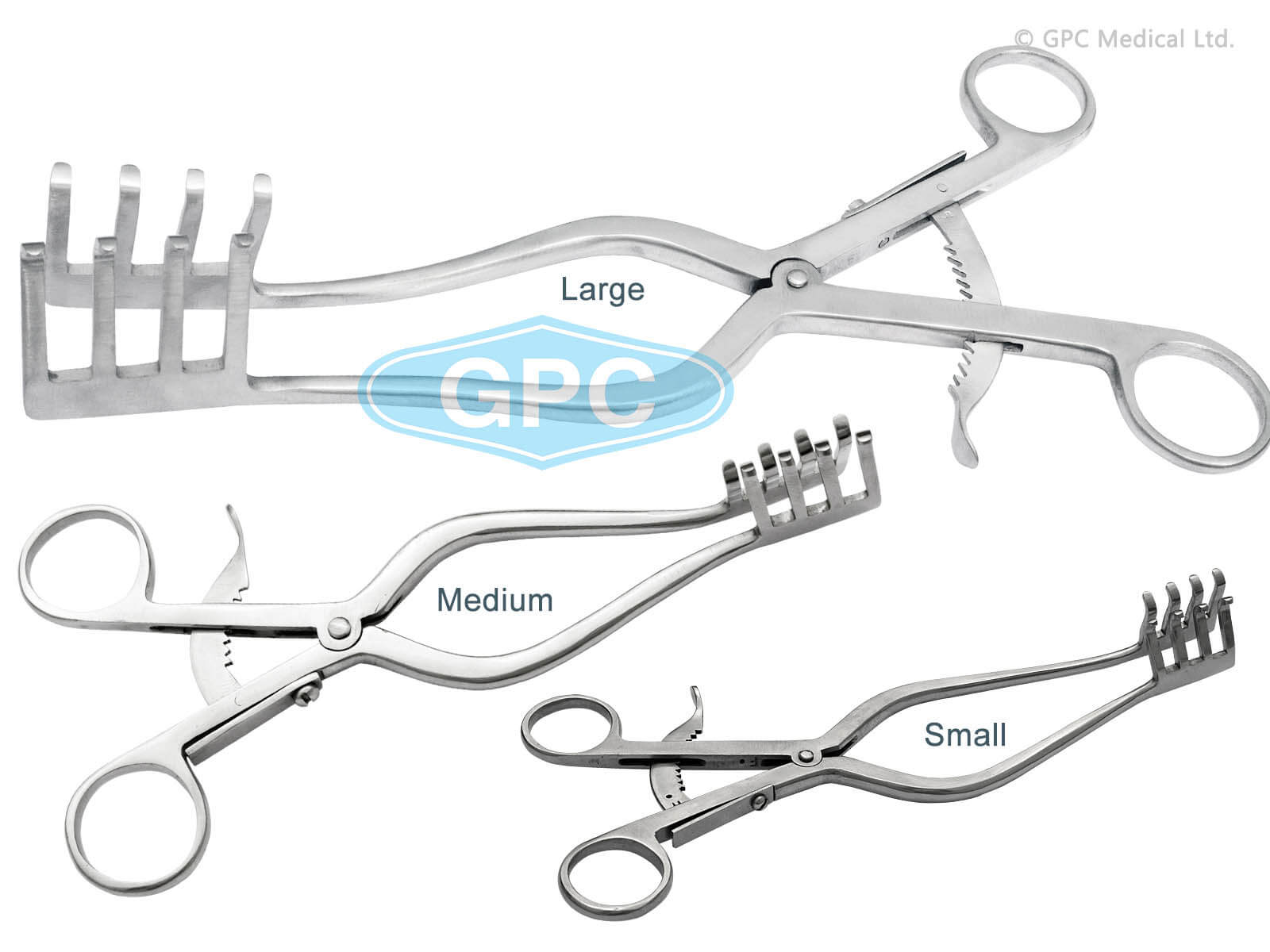 GPC Medical Mastoid Retractor - Small, Medium, Large REH1079