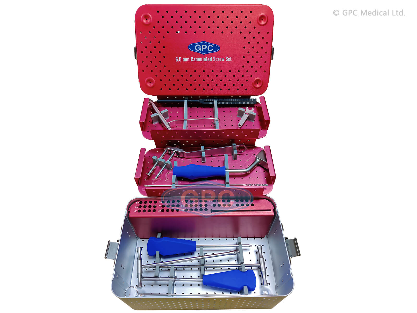 GPC Medical Cannulated Screw Instrument Set 6.5 mm S-GOS1416.65