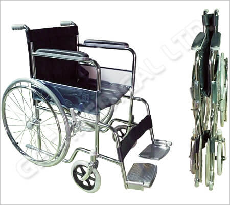 GPC Medical Invalid Wheel Chair (Folding) WC520