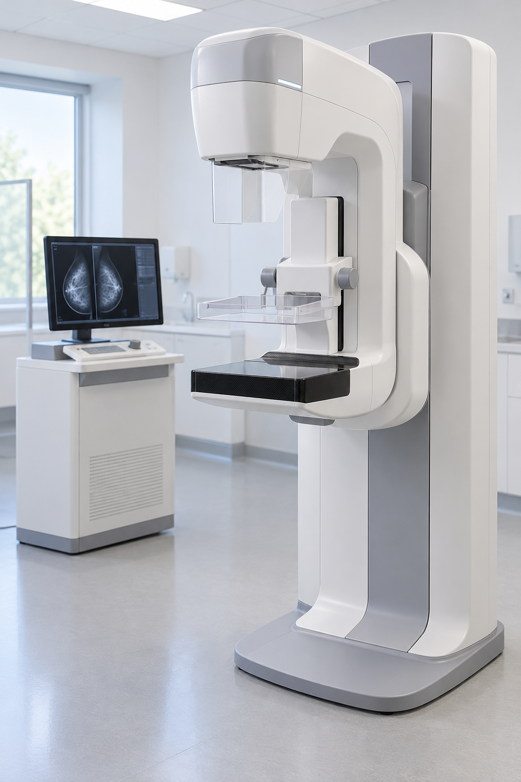 Generic digital mammography and breast tomosynthesis system in a clinical room