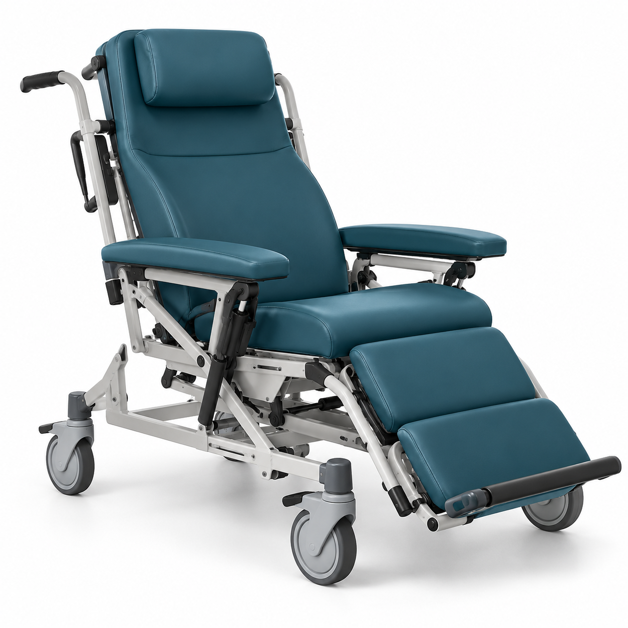 Human Care Barton I-400 Convertible Chair shown as an unbranded clinical patient transport device