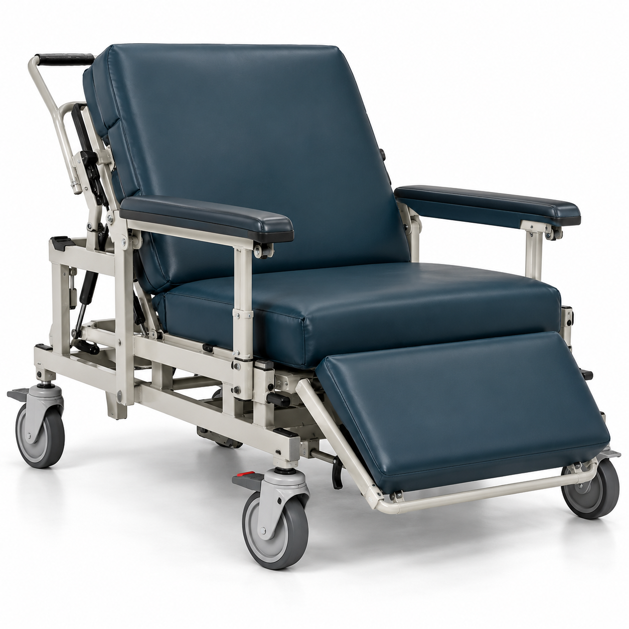 Human Care Barton I-700 Convertible Chair shown as an unbranded clinical patient transport device