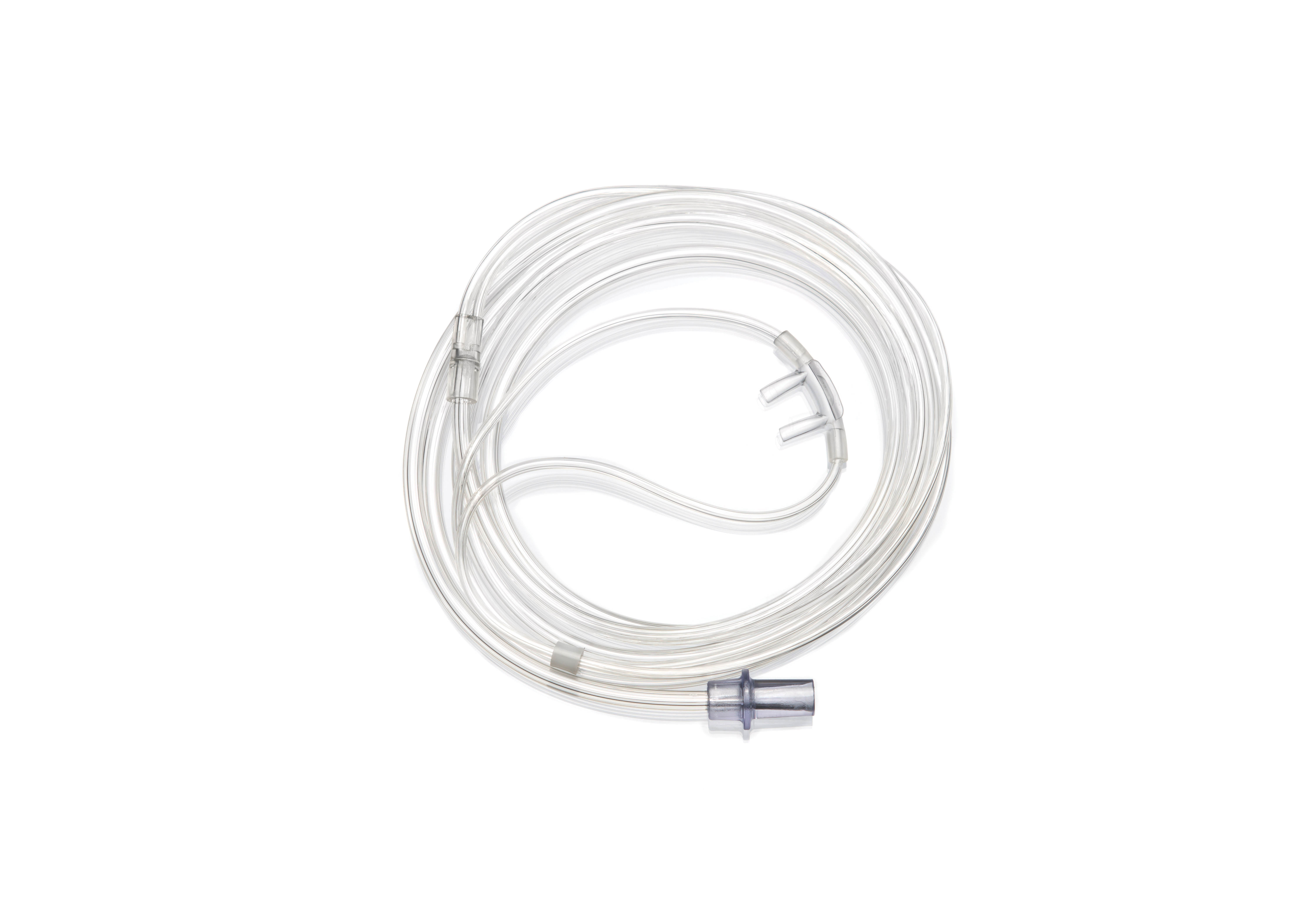 Intersurgical adult nasal cannula with straight prongs and 2.1 metre tube, code 1161004