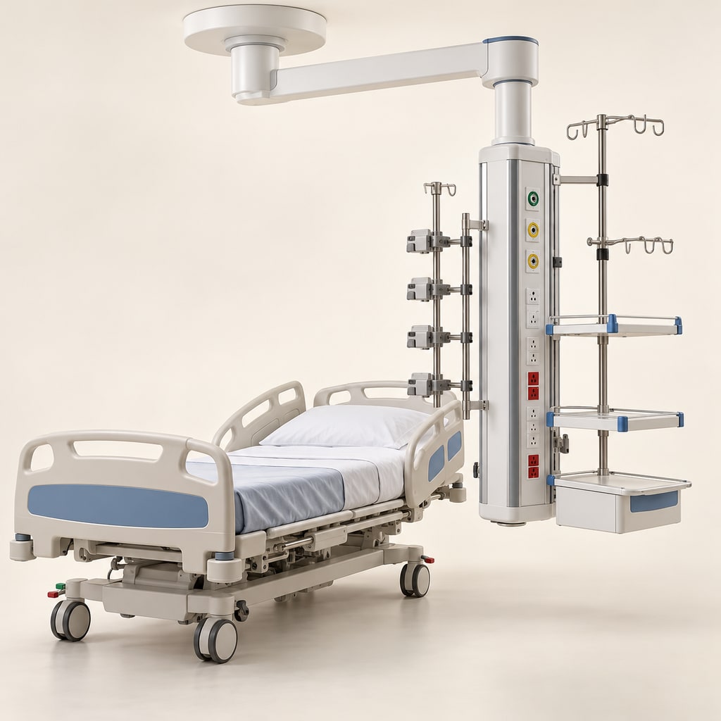Mindray HyPort B30 ICU Pendant, Single-Arm Column Configuration product image