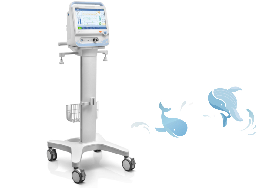 Mindray NB350 neonatal non-invasive ventilator, manufacturer product image