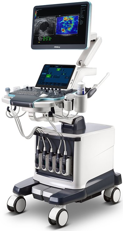Mindray Resona R9 cart-based ultrasound system, manufacturer product image