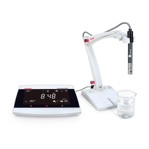 Official OHAUS product-family image for AQUASEARCHER™ AB33EC Bench Meter