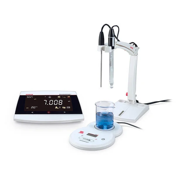 Official OHAUS product-family image for AQUASEARCHER™ AB41PH Bench Meter