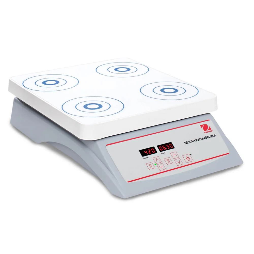 Official OHAUS product-family image for Multi-Position Stirrers