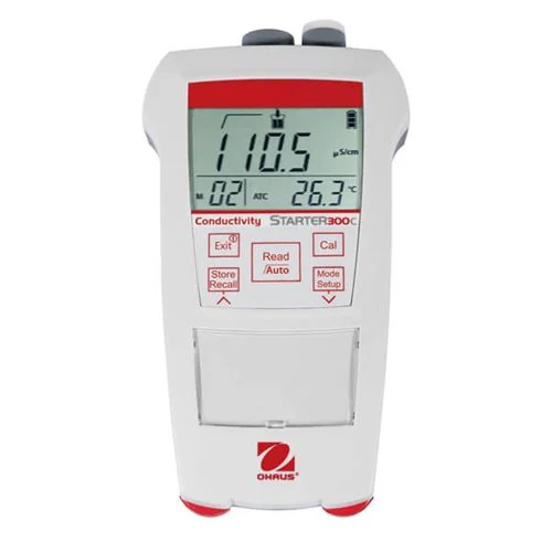 Official OHAUS product-family image for Starter 300C Conductivity Portable