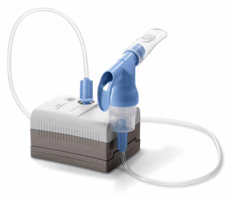 Philips InnoSpire Mini compressor nebulizer with SideStream Plus reusable nebulizer and tubing, manufacturer catalogue image