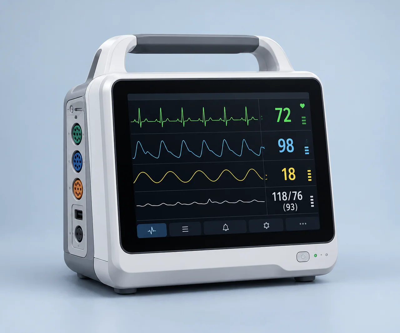 Portable transport patient monitor