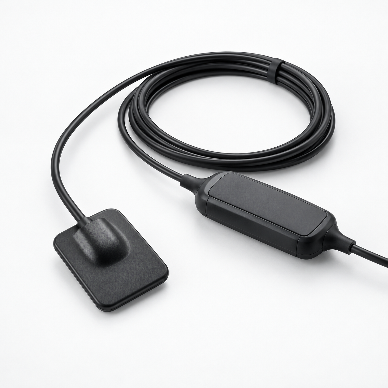 Intraoral dental X-ray sensor with a cable and small interface control box