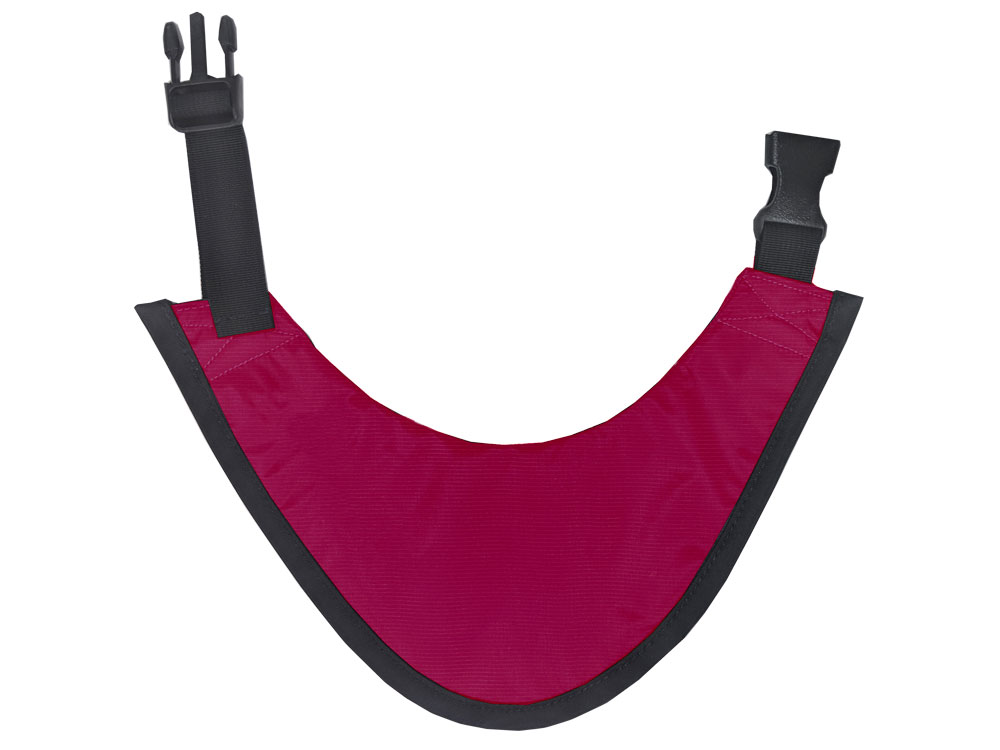 Protech Medical AP-TCS Standard Thyroid Collar with burgundy fabric and buckle closure, official manufacturer product photograph