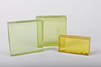 Ray-Bar sample X-ray shielding lead-glass panes, official manufacturer product-family photograph