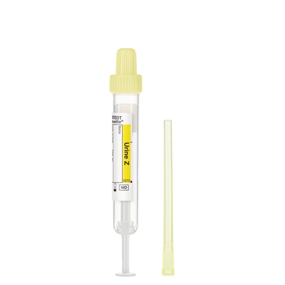 Urine Monovette®, Z, 3.2 ml, cap yellow, (LxØ): 75 x 13 mm, 64 piece(s)/bag