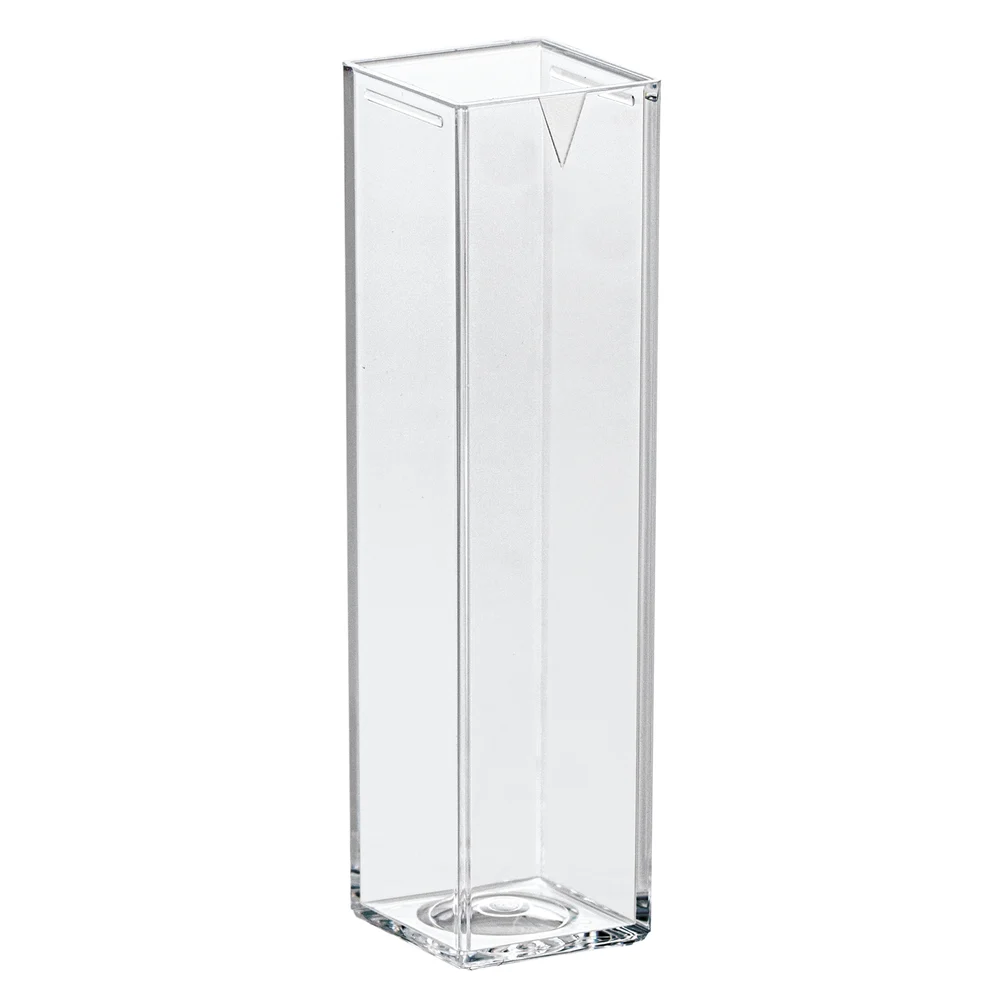 Cuvette, 4.2 ml, (HxW): 45 x 12 mm, PMMA, transparent, optical sides: 4