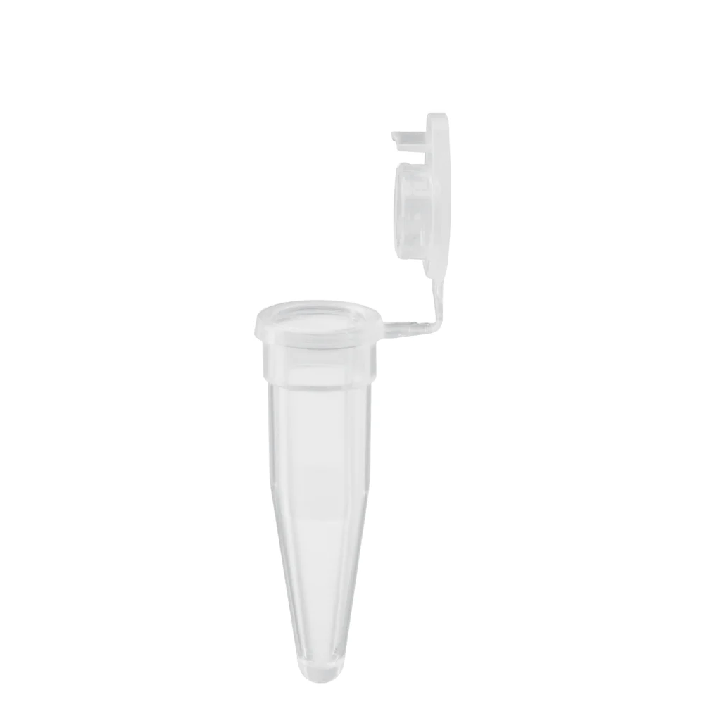 PCR single tube, 0.2 ml, PCR Performance Tested, transparent, PP, flat cap