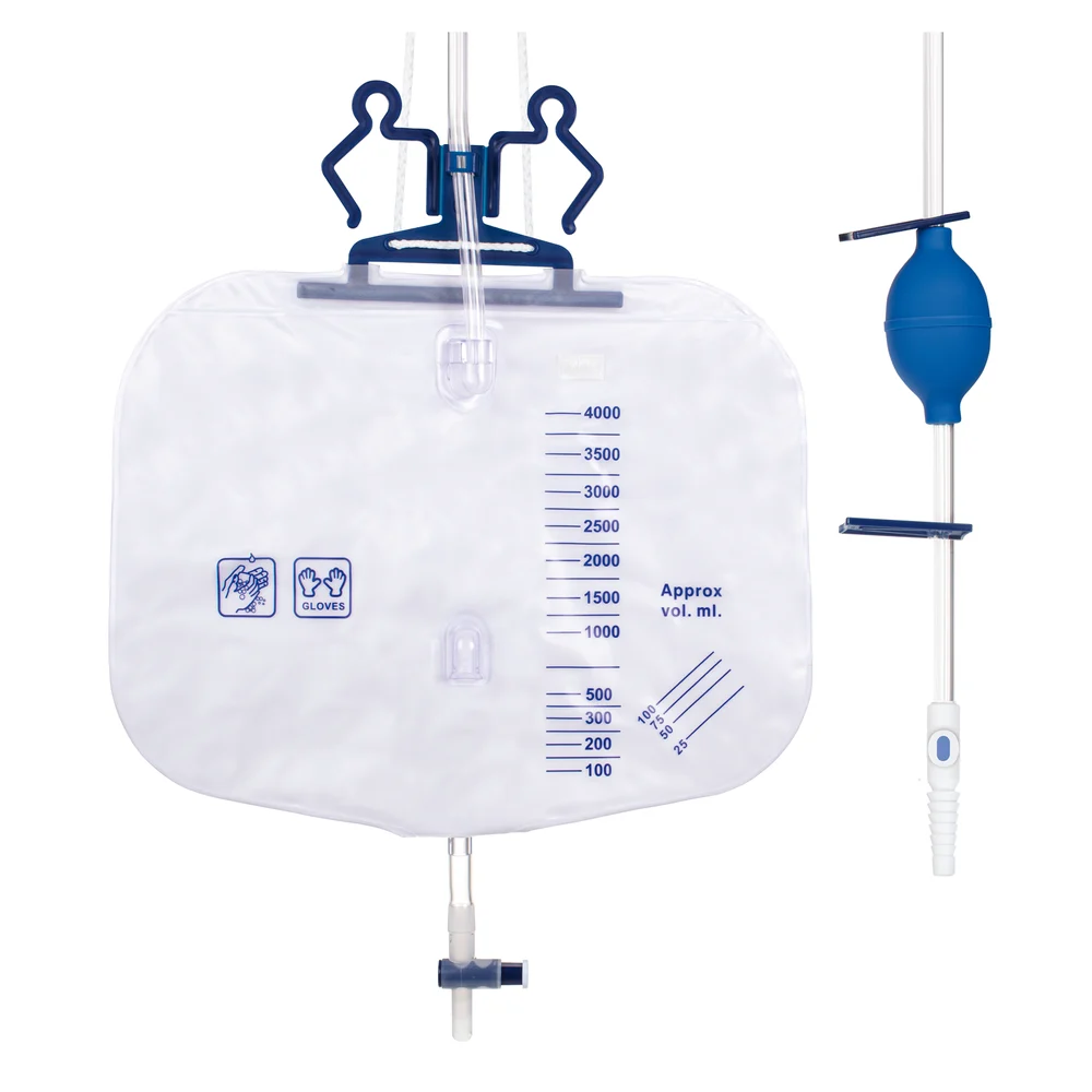 TUR-BAG, Urine drainage system, 4 l, with pump ball, sterile