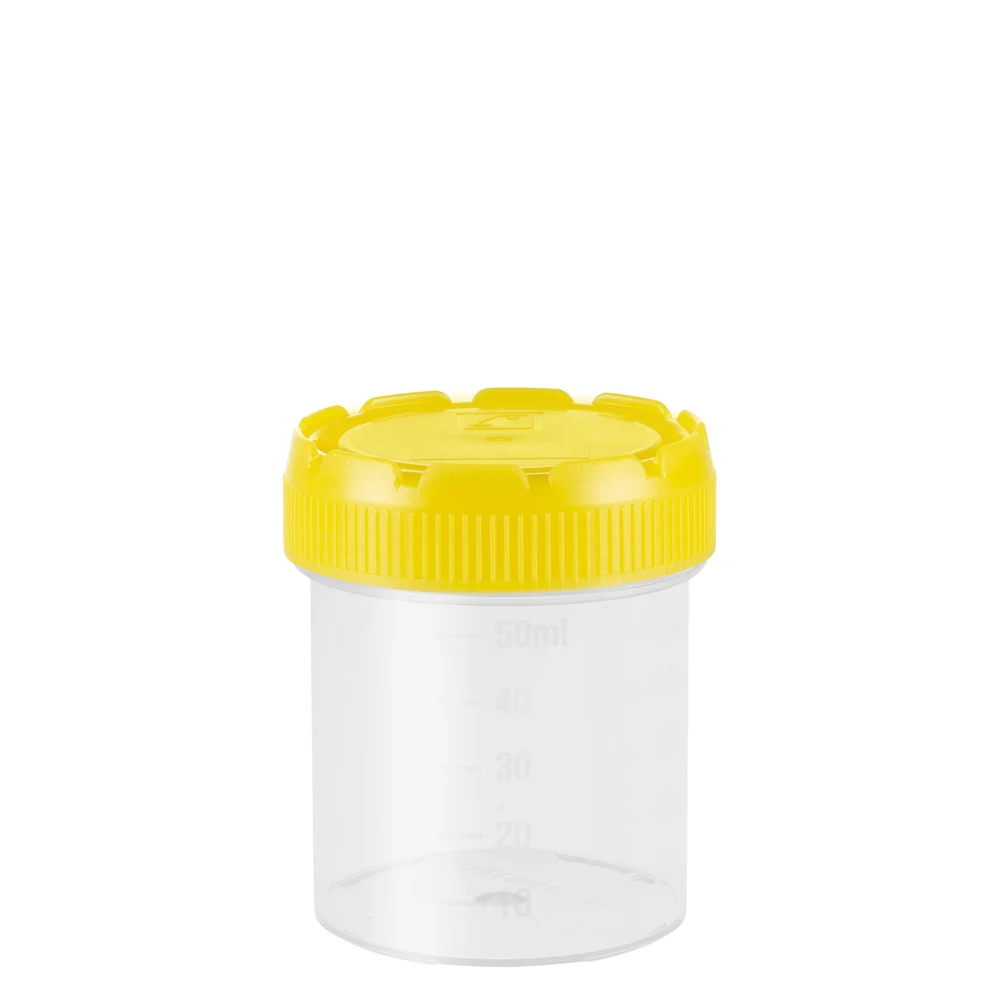 Multi-purpose container, max. volume: 70 ml, (LxØ): 55 x 44 mm, graduated, PP, transparent