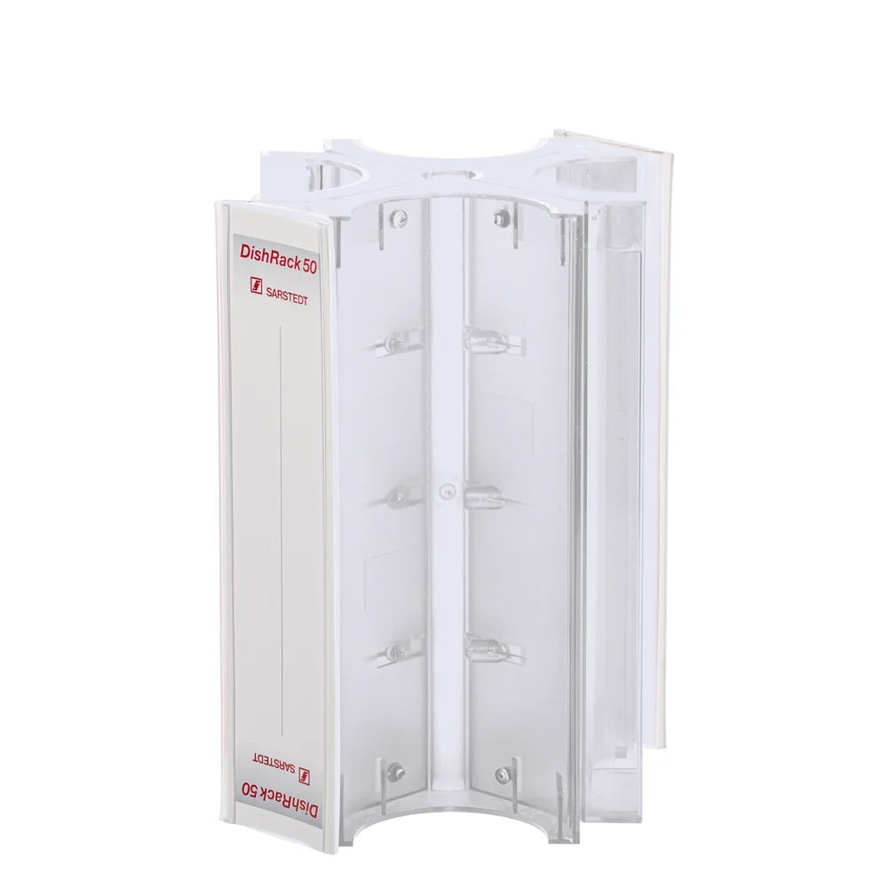 DishRack, height: 240 mm, transparent, for 52 petri dishes with 92 mm Ø