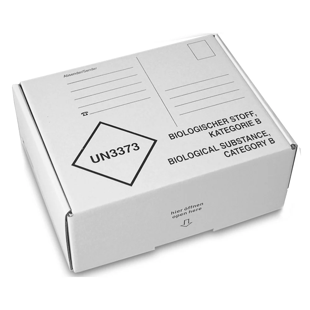 Post transport packaging, 192 x 146 x 77 mm, for cold transport container
