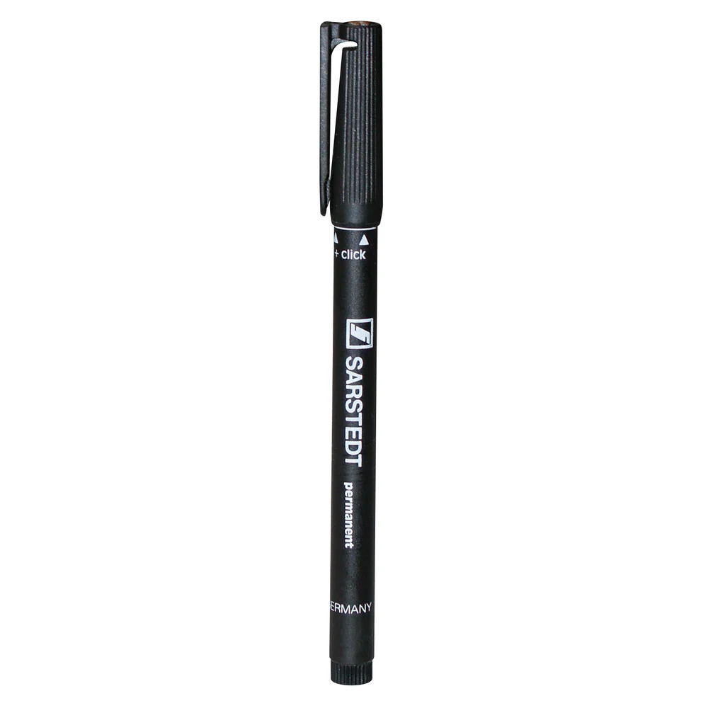Felt marker, black, waterproof