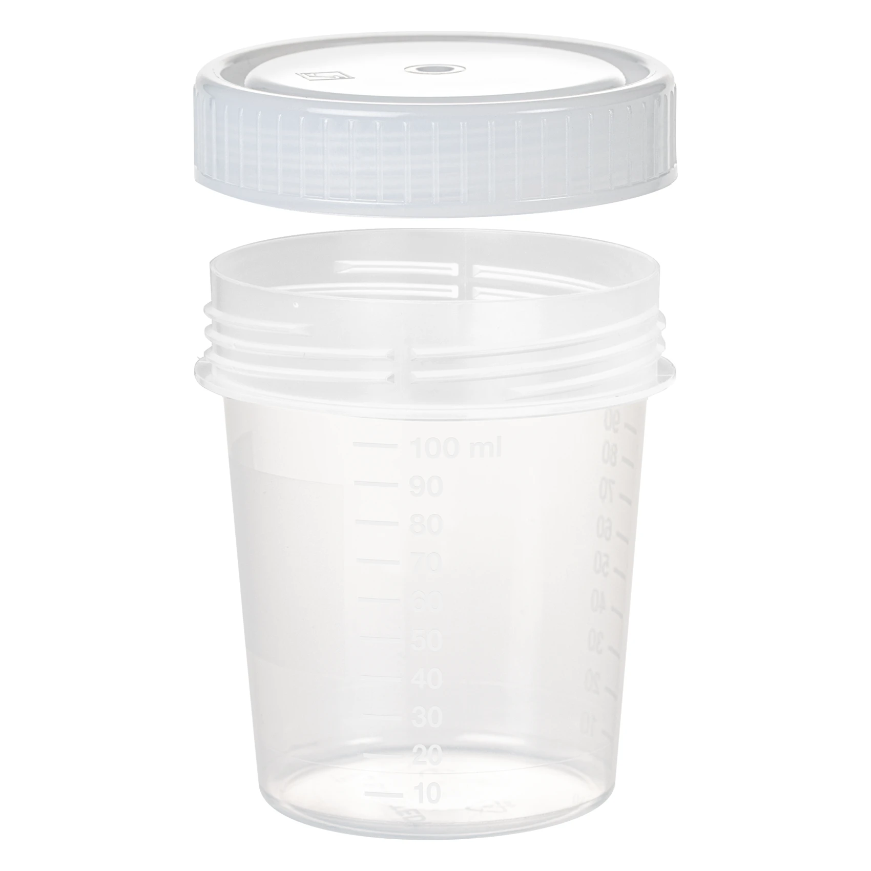 SARSTEDT manufacturer product photograph of SARSTEDT Screw Container, 100 mL, 57 x 76 mm, PP (75.562.300)
