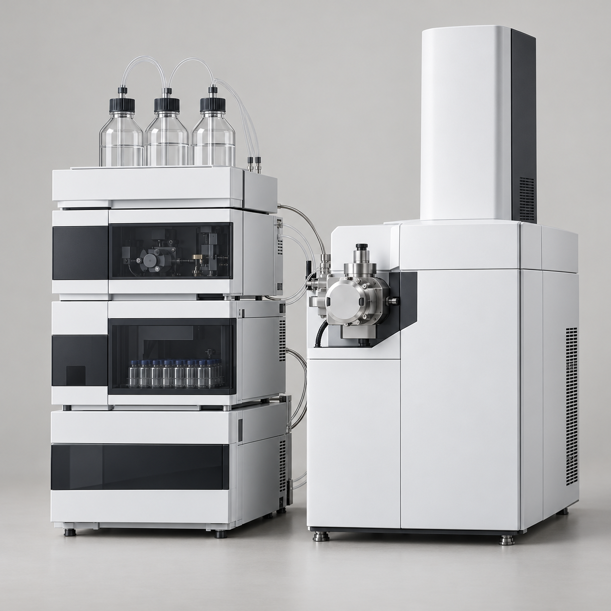 Liquid chromatography triple-quadrupole mass spectrometry laboratory system