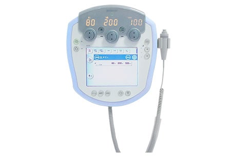 Shimadzu UD150B-40 X-ray generator control console, official manufacturer image; complete generator cabinet not shown