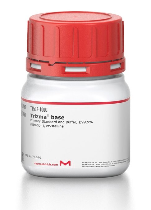 Sigma-Aldrich T1503 Trizma base reagent container, official manufacturer product image