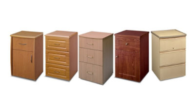 Stryker bedside stands in several styles, manufacturer product image
