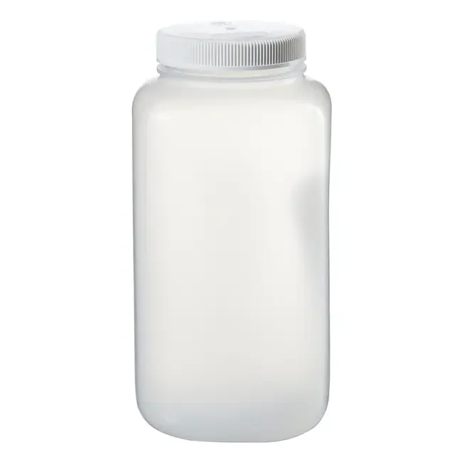 Thermo Fisher catalogue image for Nalgene™ Square Wide-Mouth Large PPCO Bottle with Closure: Autoclavable (2122-0010)