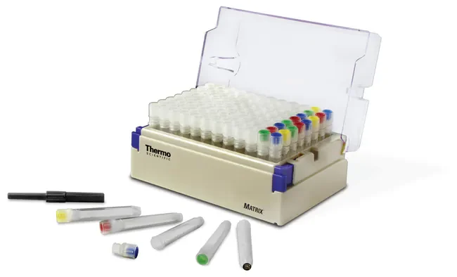 Thermo Fisher catalogue image for Matrix™ 500μL ScrewTop Tubes (3744AMB)