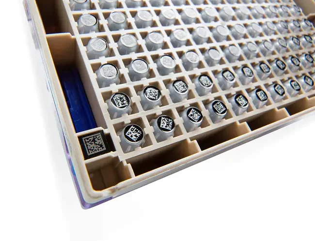 Thermo Fisher catalogue image for Matrix™ 0.64 mL ScrewTop Tubes in Barcoded Latch Racks (3746)