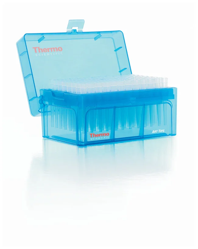 Thermo Fisher catalogue image for ART™ Non-Filtered Standard Hinged Rack Pipette Tips (3772-HR)