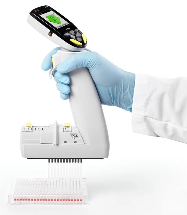 E1-ClipTip™ Bluetooth™ Electronic Adjustable Tip Spacing Multichannel Equalizer Pipettes