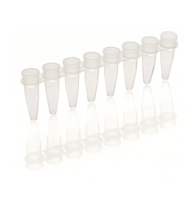 Tubes and Flat Caps, strips of 8