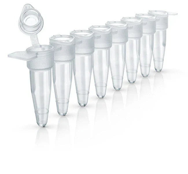 Thermo Fisher catalogue image for EasyStrip™ Plus Tube Strip with Attached Ultra Clear Caps (AB2005)
