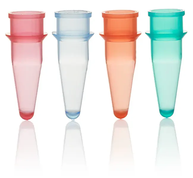 Thermo Fisher catalogue image for MicroAmp™ Reaction Tube without Cap, 0.2 ml, assorted colors (N8010833)