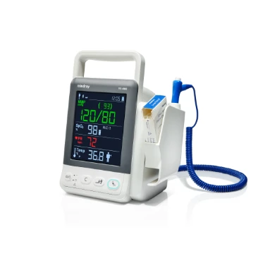 Mindray VS-600 portable vital signs monitor with reference temperature arrangement