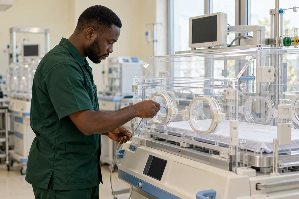 neonatal technical support and equipment assessment